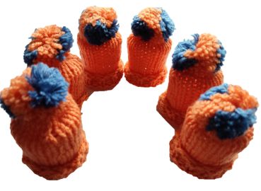 Tischdekoration - 6 Eierwärmer - Mützen Nr. A 10