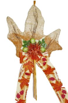 Türkranz - Sisalahornblatt mit Maroni - Herbst
