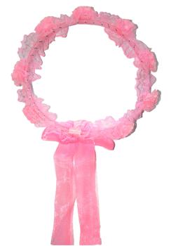 Haarkranz - Blumenkranz Farbe rosa Kommunion Blumenkind