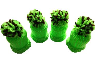 Tischdekoration - 4 Eierwärmer - Mützen Nr. W 14