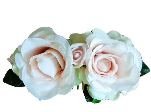 Haarkamm mit Blumen in der Farbe rosa Haarschmuck Hochzeit Brautschmuck