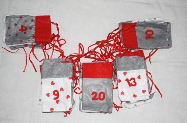 Adventskalender Säckchen zum befüllen - Weihnachten