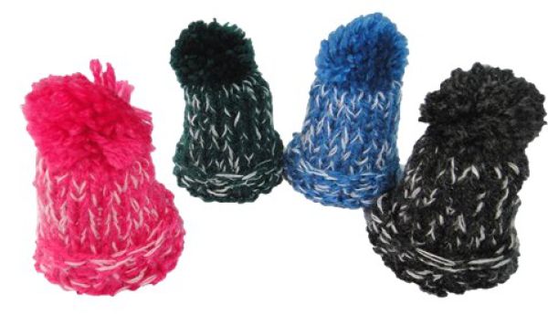Tischdekoration - 4 Eierwärmer - Mützen Farbe - Nr. Z 36