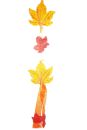 Türkranz - herbstliche Ahornblattgirlande Farbe hellbraun