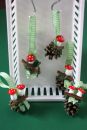 Baumbehang - 5 kleine dekorierte Tannenzapfen