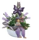 Tischgesteck - Tischdekoration Lavendel Schmetterling