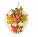 Türkranz -Maisblatt - Wandgesteck Blumengesteck Herbstgesteck