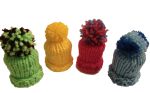 Tischdekoration - 4 Eierwärmer - Mützen Farbe - Nr. X018
