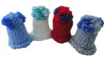 Tischdekoration - 4 Eierwärmer - Mützen Farbe - Nr. Z 01
